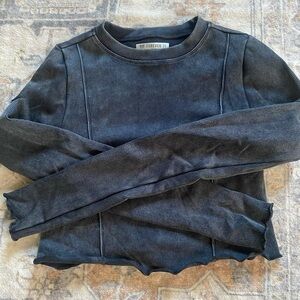 Forever 21 Black Long Sleeve Top